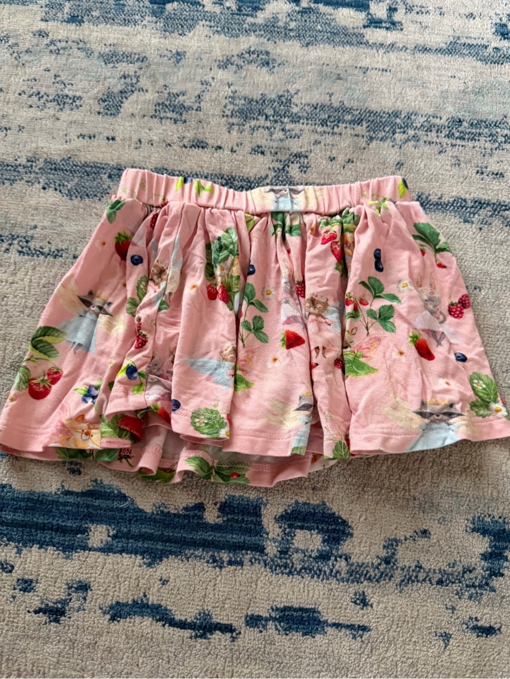 Posh Peanut Bamboo Strawberry Skirt Skort 18-24 Months